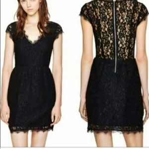 Aritzia Babaton Tobias Black Lace Cocktail Dress